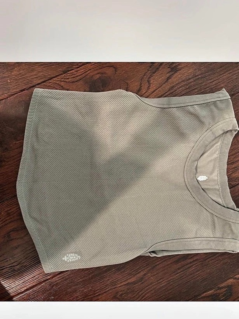 Free People Green Cotton Tank Top Like New